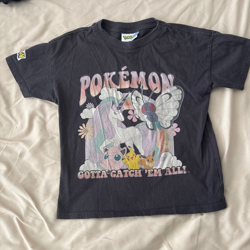 Cotton On x  Pokemon Gray  Girls Tee Size 5